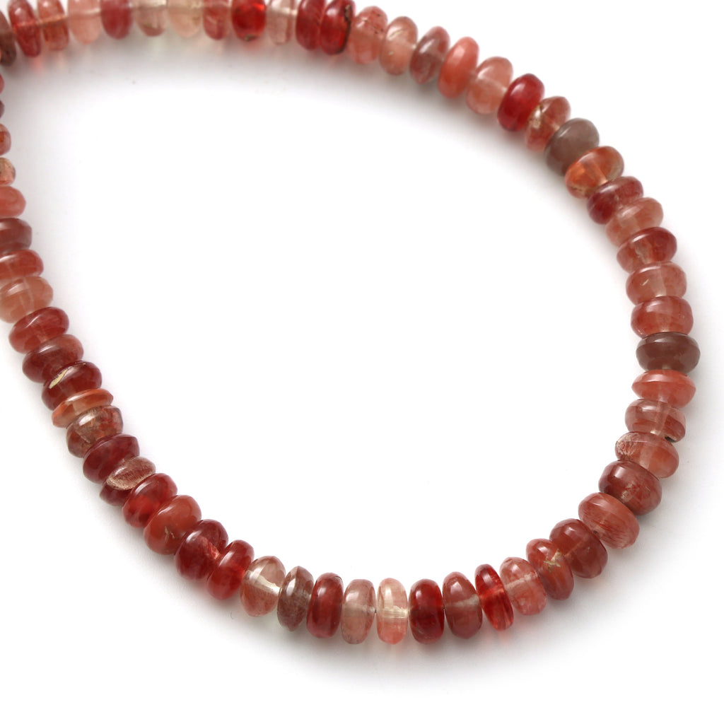 Andesine Smooth Roundel Beads - 5.5 mm to 6 mm - Andesine Roundel - Gem Quality , 8 Inch \ 16 Inch Full Strand, Price Per Strand - National Facets, Gemstone Manufacturer, Natural Gemstones, Gemstone Beads