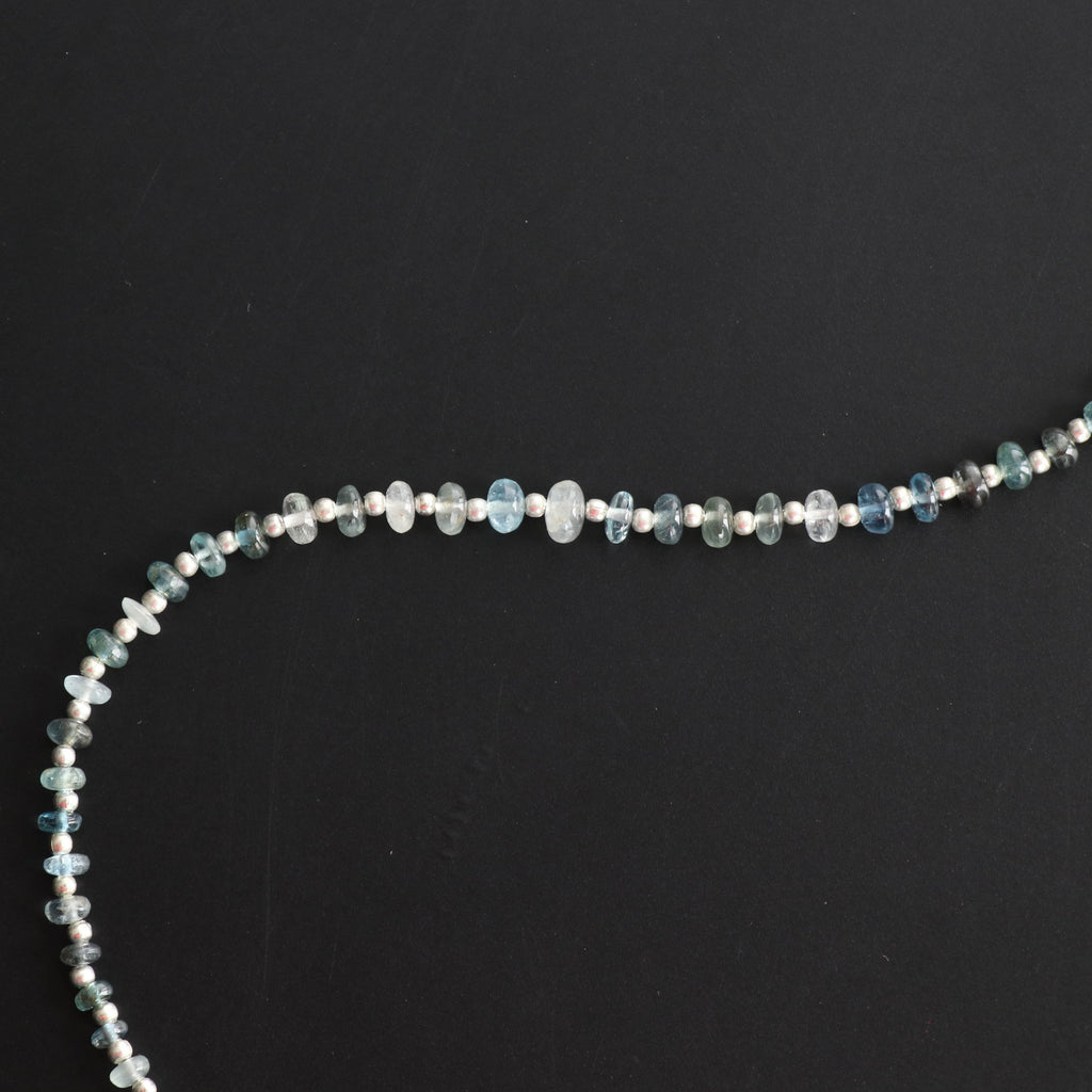 Aquamarine Smooth Beads, Natural Aquamarine Beads- 4 mm to 6 mm - Aquamarine Smooth - Gem Quality , 8 Inch Full Strand, Price Per Strand - National Facets, Gemstone Manufacturer, Natural Gemstones, Gemstone Beads