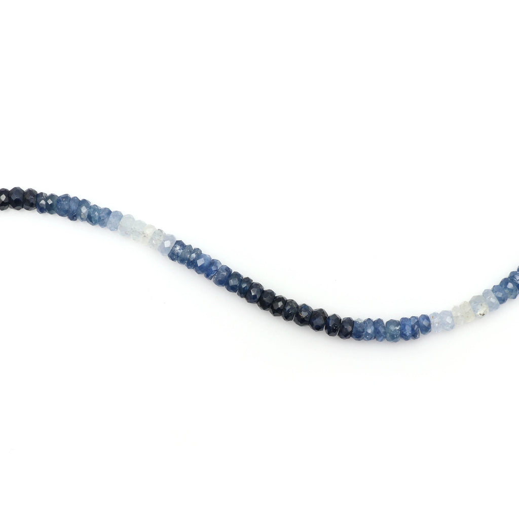 Blue Sapphire Faceted Beads -4 mm - Blue Sapphire - Sapphire Faceted Beads, Gem Quality , 8 Inch Full Strand, Price Per Strand - National Facets, Gemstone Manufacturer, Natural Gemstones, Gemstone Beads