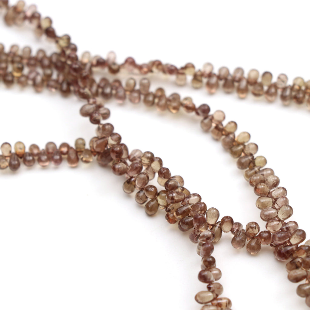 Color Change Garnet Smooth Drop Beads | Garnet Gemstone Beads | 2.5x4 mm to 4x5.5 mm | 8 Inch/ 16 Inch Full Strand | Price Per Strand - National Facets, Gemstone Manufacturer, Natural Gemstones, Gemstone Beads