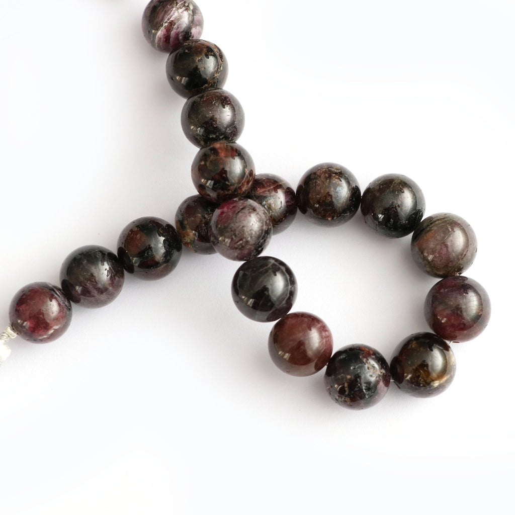 Multi Tourmaline Smooth Balls Beads , 11 mm to 12 mm, Multi Tourmaline Round Balls, Tourmaline strand, 8 Inch Full Strand, Per Strand Price - National Facets, Gemstone Manufacturer, Natural Gemstones, Gemstone Beads