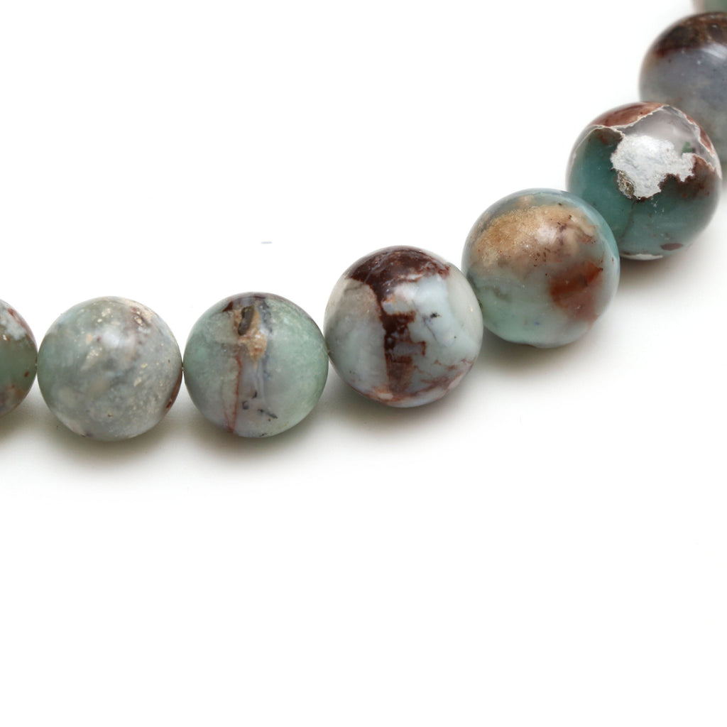 Aqua Chalcedony Smooth Balls Beads, Chalcedony Beads, 8.5 mm to 14.5 mm, Chalcedony Round- Gem Quality,18 Inch Full Strand, Price Per Strand - National Facets, Gemstone Manufacturer, Natural Gemstones, Gemstone Beads