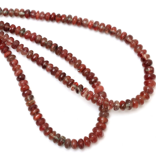 Andesine Smooth Rondelle Beads | 4 mm to 6 mm | Andesine Jewelry Making Beads | 18 Inch Full Strand | Price Per Strand