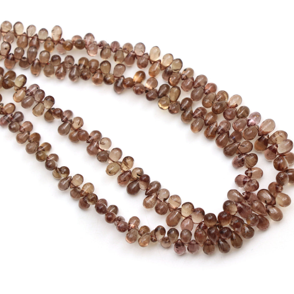 Color Change Garnet Smooth Drop Beads | Garnet Gemstone Beads | 2.5x4 mm to 4x5.5 mm | 8 Inch/ 16 Inch Full Strand | Price Per Strand - National Facets, Gemstone Manufacturer, Natural Gemstones, Gemstone Beads