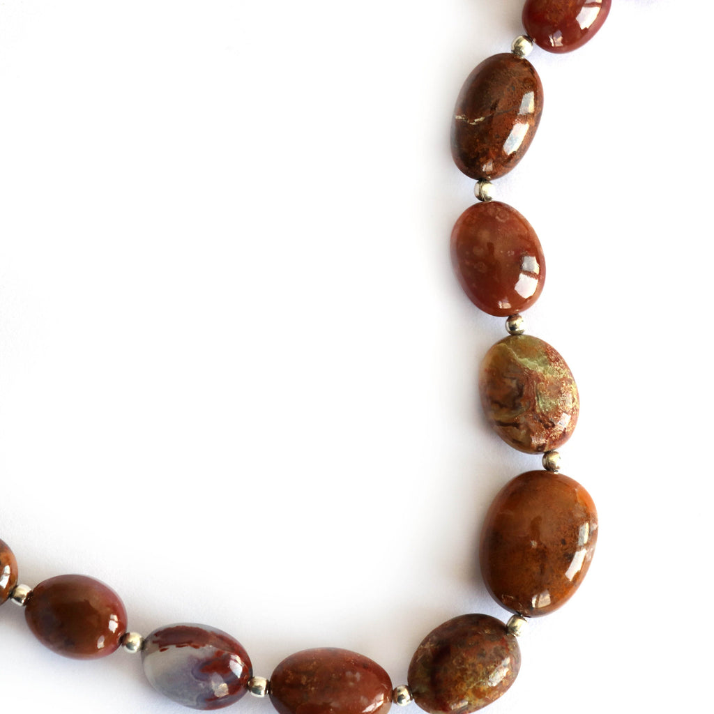 Jasper Smooth Tumble Beads- 10x8 mm to 16.5x13 mm - Jasper Tumble - Gem Quality , 8 Inch/20 Cm Full Strand, Price Per Strand - National Facets, Gemstone Manufacturer, Natural Gemstones, Gemstone Beads