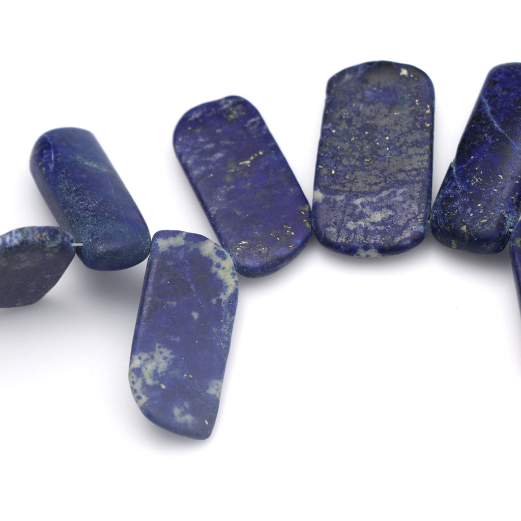 Lapis Smooth Fancy Shape Beads - 16x9 mm to 21x12 mm- Lapis Fancy Shape - Gem Quality , 17 Cm Full Strand, Price Per Strand - National Facets, Gemstone Manufacturer, Natural Gemstones, Gemstone Beads