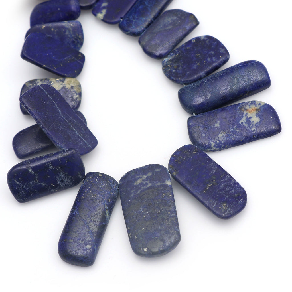 Lapis Smooth Fancy Shape Beads - 16x9 mm to 21x12 mm- Lapis Fancy Shape - Gem Quality , 17 Cm Full Strand, Price Per Strand - National Facets, Gemstone Manufacturer, Natural Gemstones, Gemstone Beads