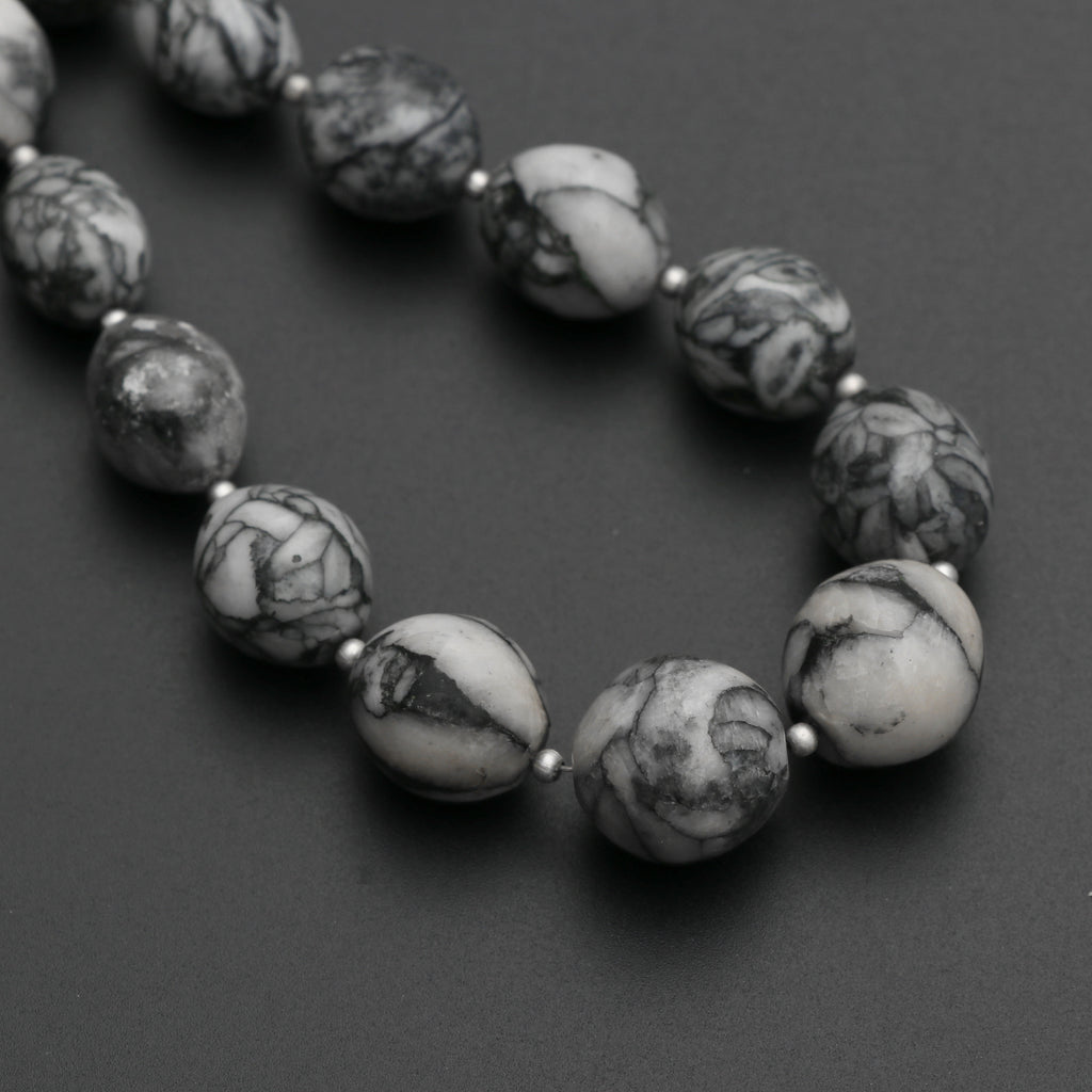 Pinolith Smooth Barrel Beads - 10x14 mm to 14x15 mm - Pinolith - Gem Quality , 8 Inch/ 20 Cm Full Strand, Price Per Strand - National Facets, Gemstone Manufacturer, Natural Gemstones, Gemstone Beads