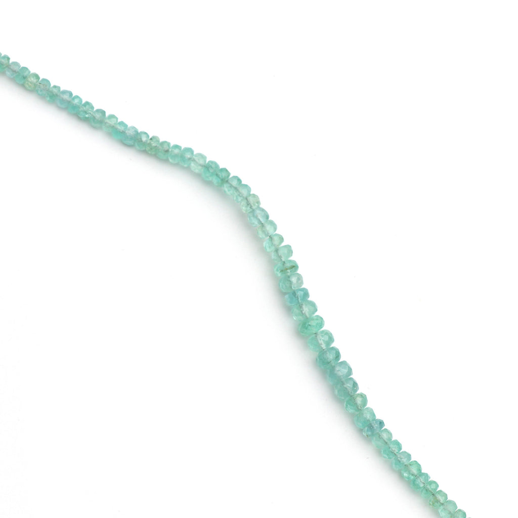 Emerald Faceted Roundel Beads, Emerald - 2.5 mm to 4.5 mm - Emerald Faceted - Gem Quality , 8 Inch/16 Inch Full Strand, Price Per Strand - National Facets, Gemstone Manufacturer, Natural Gemstones, Gemstone Beads