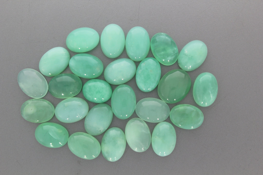 Green opal 100% natural stone good quality shape oval size 14x10 to 12x10 mm Calibrated - National Facets, Gemstone Manufacturer, Natural Gemstones, Gemstone Beads