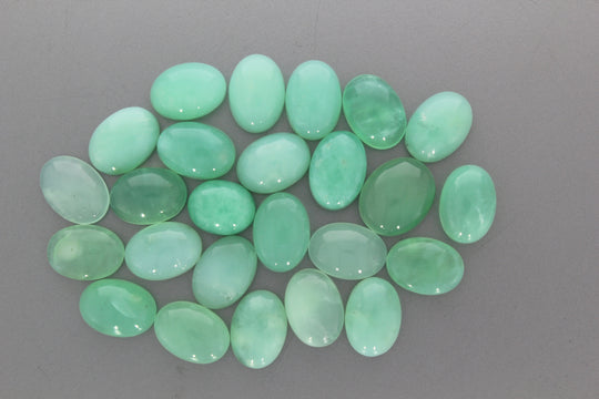 Green opal 100% natural stone good quality shape oval size 14x10 to 12x10 mm Calibrated