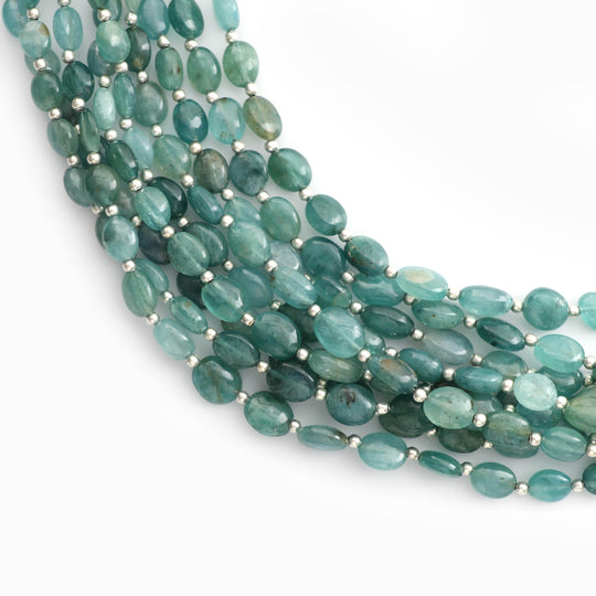 Grandidierite Smooth Oval Beads, Grandidierite Jewelry Making Beads, 8 Inch/ 20 Cm Full Strand, Price Per Strand