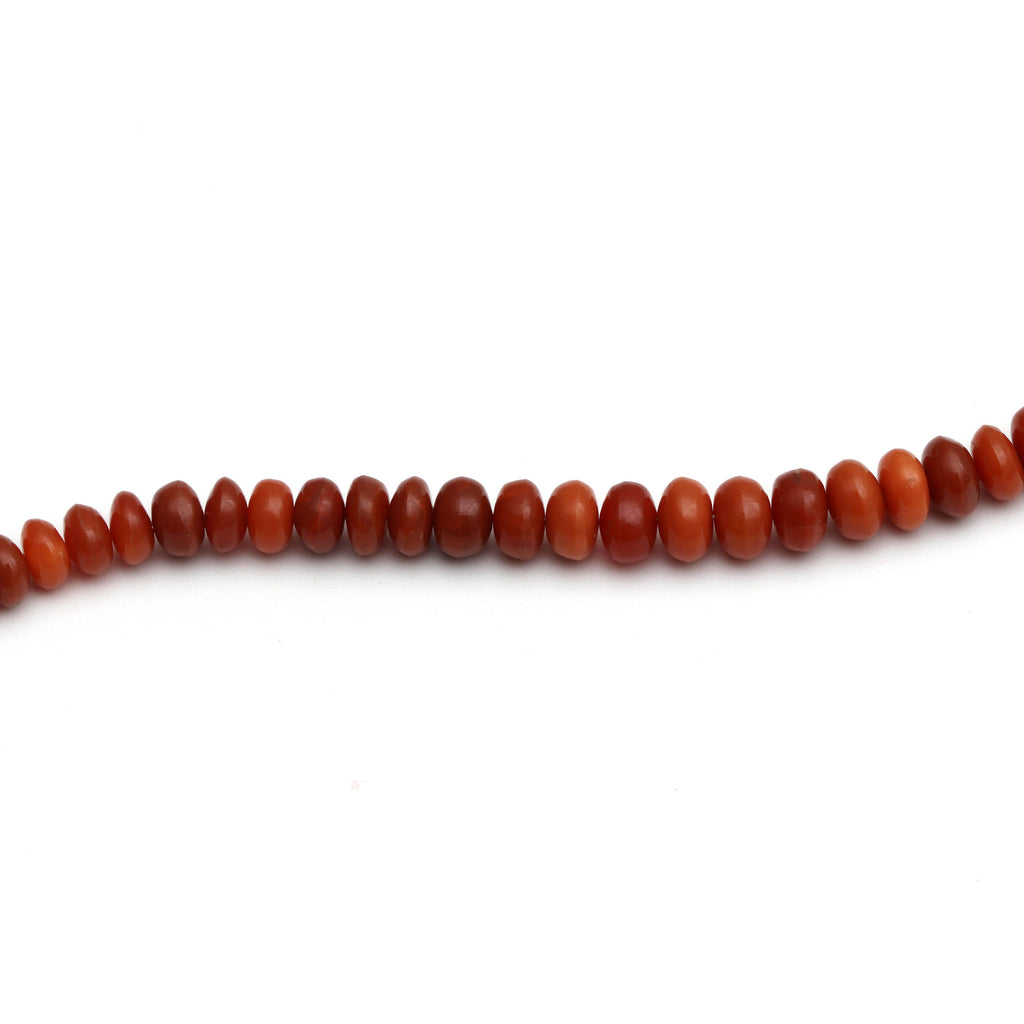 Brown Opal Smooth Roundel Beads - 4 mm to 5.5 mm - Brown Opal - Gem Quality , 8 Inch/ 20 Cm Full Strand, Price Per Strand - National Facets, Gemstone Manufacturer, Natural Gemstones, Gemstone Beads