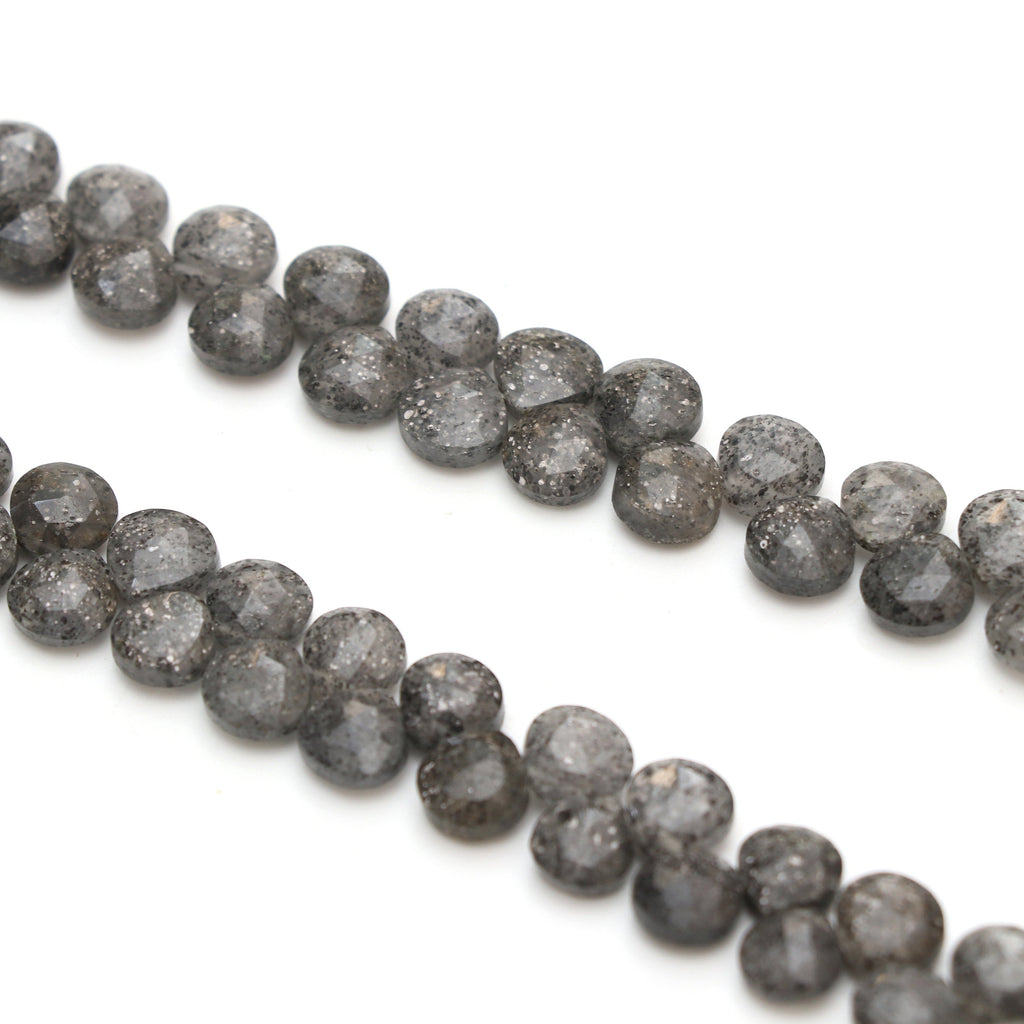 Celestial Quartz Faceted Heart Beads - 6.5x6.5 mm to 7.5x7.5 mm - Celestial Quartz - Gem Quality , 8 Inch Full Strand, Price Per Strand - National Facets, Gemstone Manufacturer, Natural Gemstones, Gemstone Beads