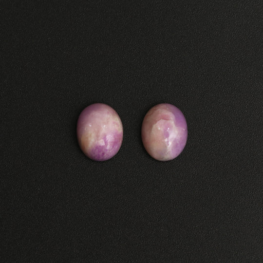 Natural Sugilite Smooth Oval Cabochon Gemstone | 8x10mm | Gemstone Cabochon | Pair ( 2 Pieces )