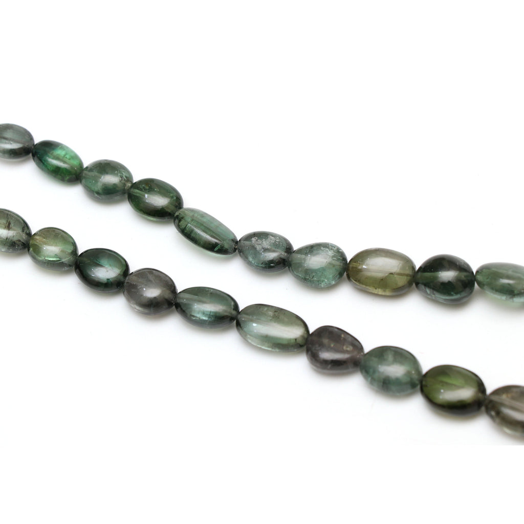 Natural Tourmaline Smooth Tumble Beads | Unique Tourmaline | 5x7 mm to 12.5x17.5 mm | 8 Inch/ 18 Inch Full Strand | Price Per Strand - National Facets, Gemstone Manufacturer, Natural Gemstones, Gemstone Beads