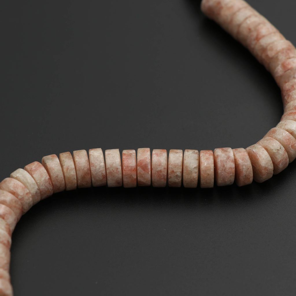 Sunstone Smooth Coin Beads, Sunstone Tyre, 12 mm, Sunstone Smooth, Sunstone strand, Gem Quality ,8 Inch/ 20 Cm Full Strand, Price Per Strand - National Facets, Gemstone Manufacturer, Natural Gemstones, Gemstone Beads