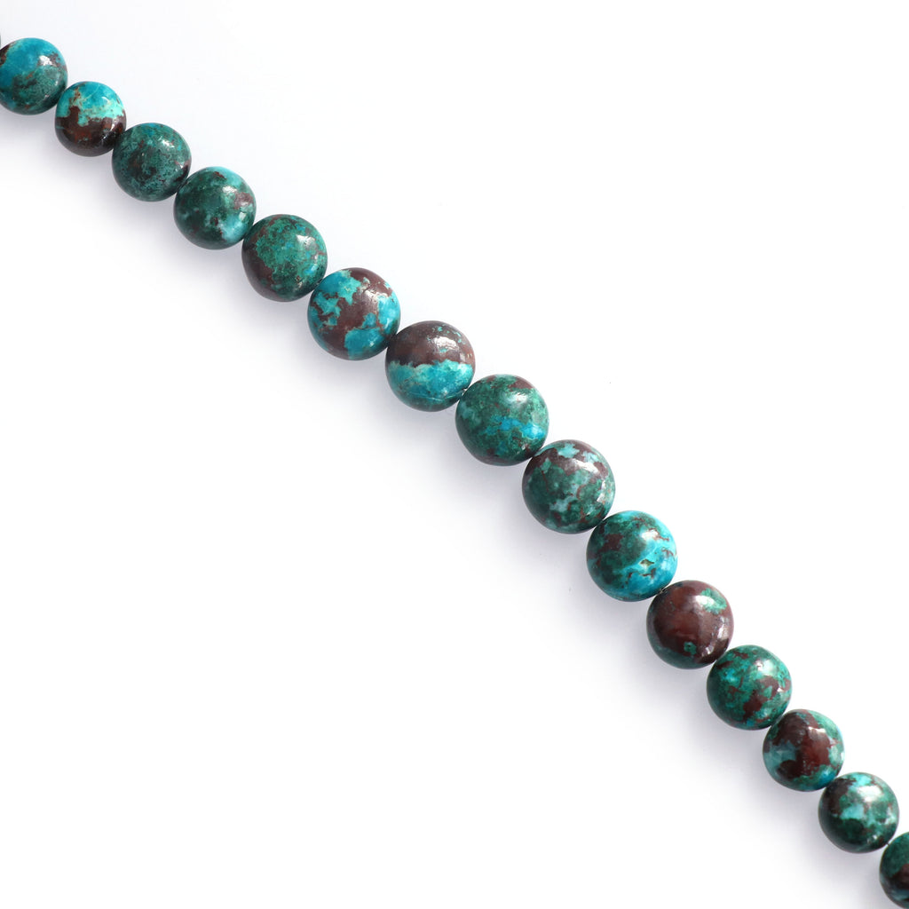 Chrysocolla Smooth Coin Beads, Chrysocolla Gemstone Coin - 8 mm to 10 mm-Gemstone Chrysocolla Smooth, Briolette Coin,8 Inch Strand - National Facets, Gemstone Manufacturer, Natural Gemstones, Gemstone Beads