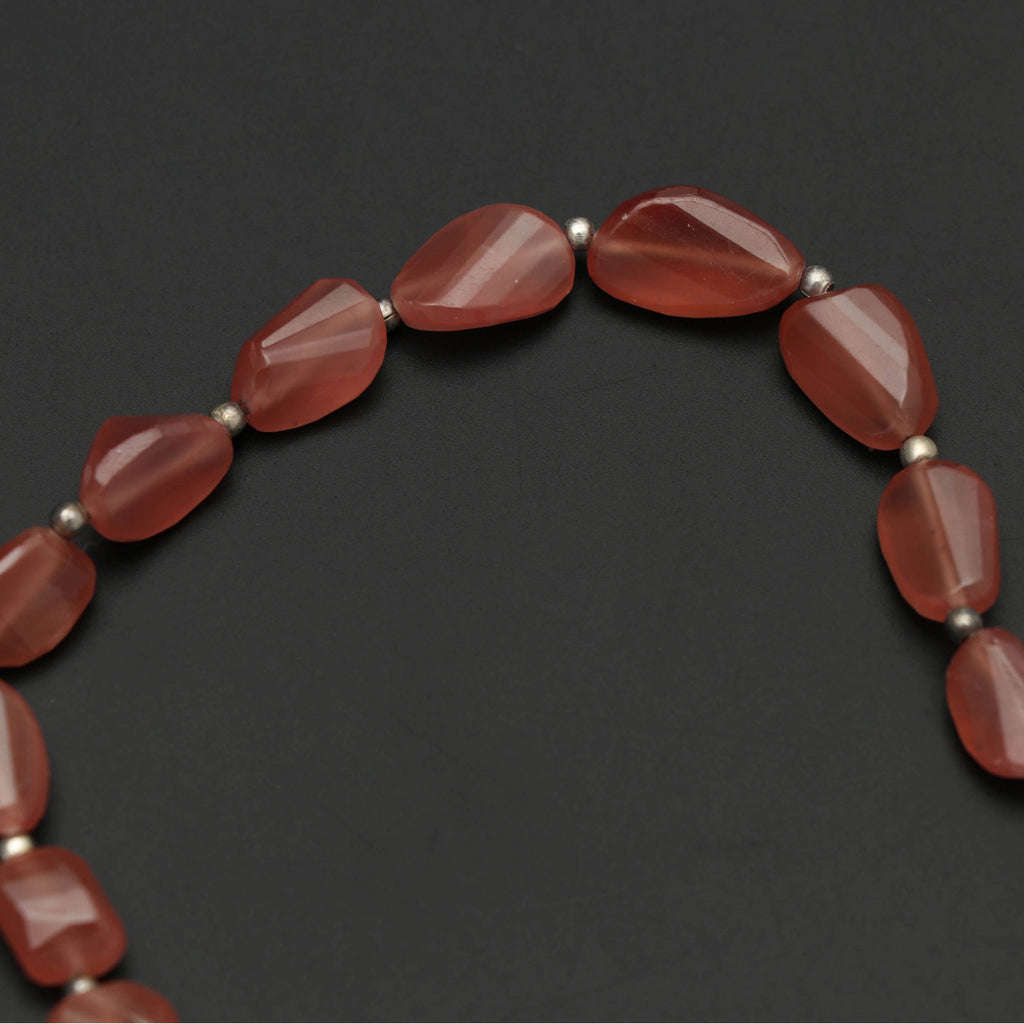 Natural Rhodochrosite Faceted Tumble Beads, 7x10 mm to 9x14 mm strand, 7 Inch AA Quality Gift For Women - National Facets, Gemstone Manufacturer, Natural Gemstones, Gemstone Beads
