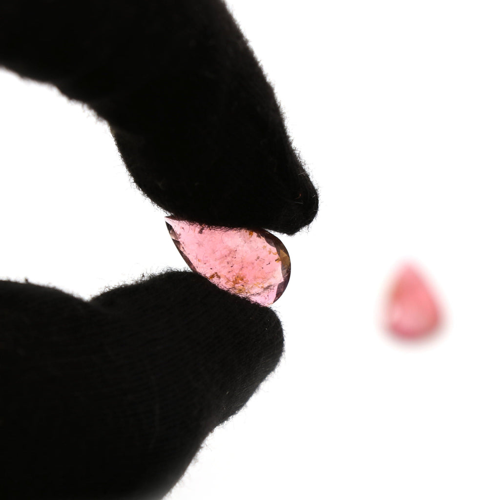 Tourmaline Pear Faceted Loose Gemstone, 10x17mm , Faceted Gemstone, Tourmaline Pear, Pair (2 Pieces) - National Facets, Gemstone Manufacturer, Natural Gemstones, Gemstone Beads