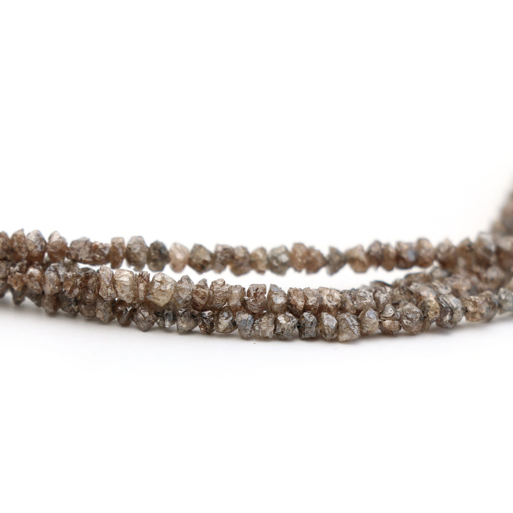 Brown Diamond Chips Organic Beads - 3mm To 4.5mm - Organic Chips Diamond, 16 Inch Strands, Price Per Strand - National Facets, Gemstone Manufacturer, Natural Gemstones, Gemstone Beads