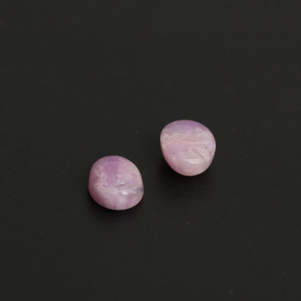 Natural Sugilite Smooth Oval Cabochon Gemstone | 7x9mm | Gemstone Cabochon | Pair ( 2 Pieces ) - National Facets, Gemstone Manufacturer, Natural Gemstones, Gemstone Beads
