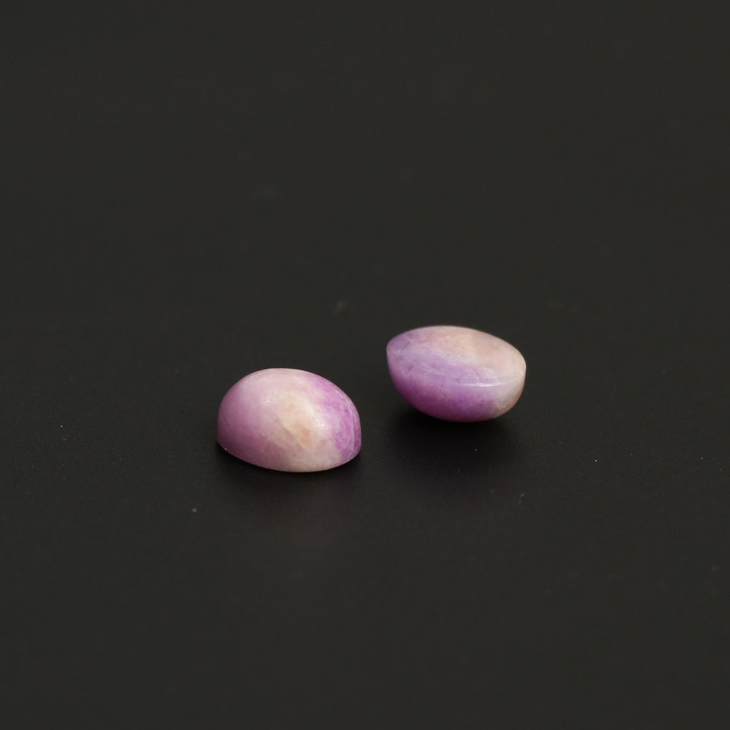 Natural Sugilite Smooth Oval Cabochon Gemstone | 8x10mm | Gemstone Cabochon | Pair ( 2 Pieces ) - National Facets, Gemstone Manufacturer, Natural Gemstones, Gemstone Beads