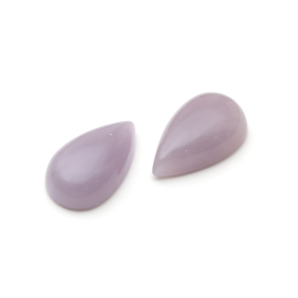 AAA Quality Natural Yttrium Fluorite Smooth Pear Cabochon Gemstone | 15x25 mm | Gemstone Cabochon | Pair ( 2 Pieces ) - National Facets, Gemstone Manufacturer, Natural Gemstones, Gemstone Beads