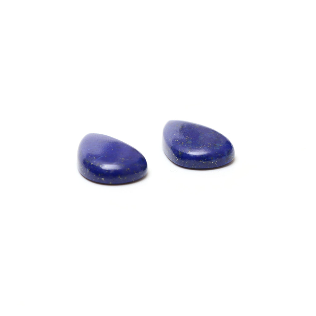 AAA Quality Natural Lapis Smooth Pear Cabochon Gemstone | 14x22 mm | Gemstone Cabochon | Pair ( 2 Pieces ) - National Facets, Gemstone Manufacturer, Natural Gemstones, Gemstone Beads