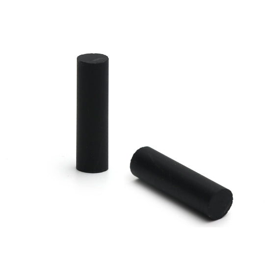 Black Spinel Matte Finish Cylinder Gemstone, 8.5x31 MM , Matte Finish Gemstone , AA Quality , Price Per Pair Gemstone