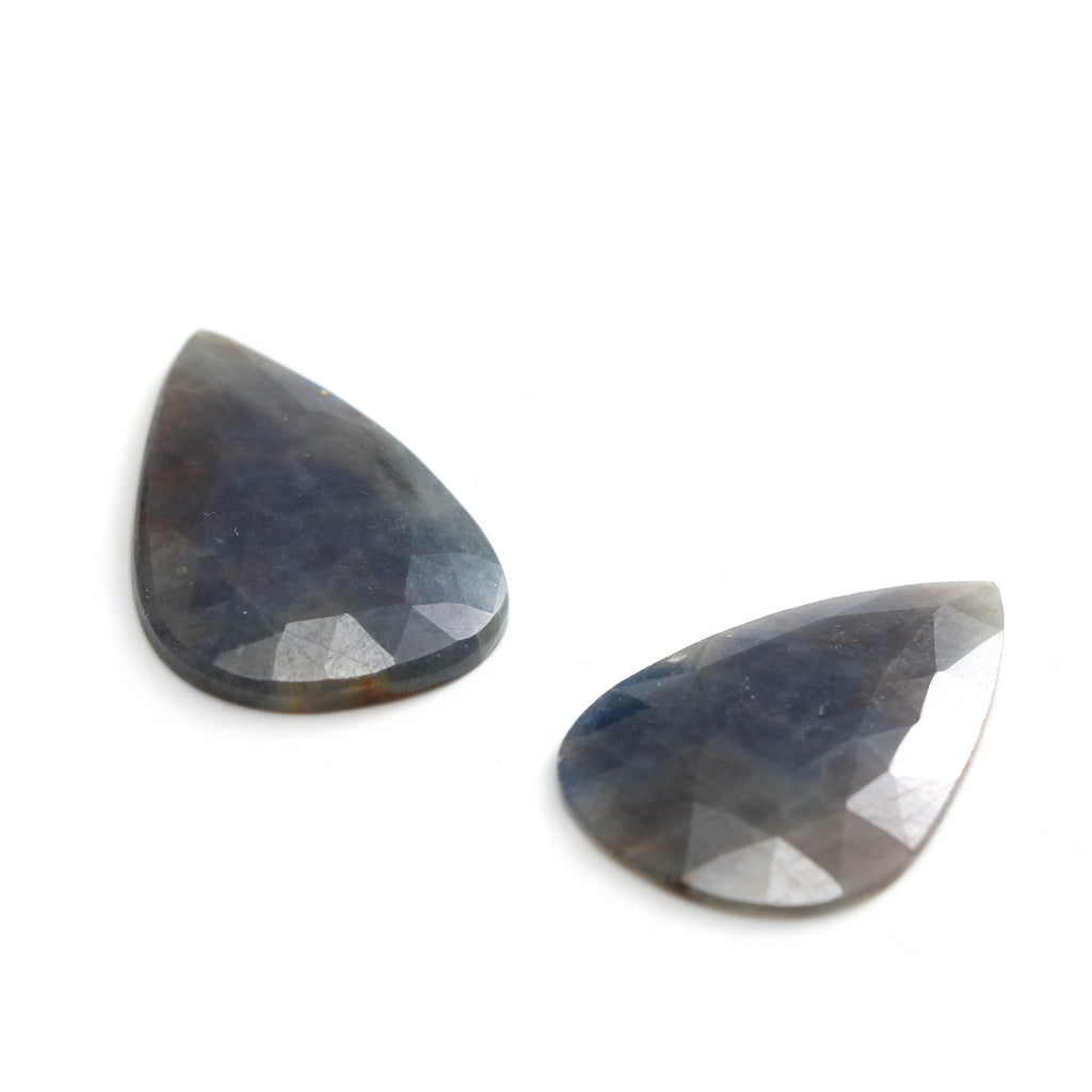 Natural Blue Sapphire Pear Faceted Loose Gemstone -20x31mm- Blue Sapphire Pear ,Loose Gemstone, Pair (2 Pieces) - National Facets, Gemstone Manufacturer, Natural Gemstones, Gemstone Beads